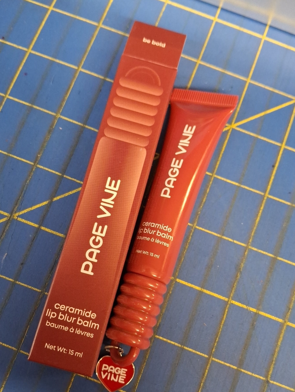 Page Vine Ceramide Lip Blur Balm 15ml tube New in Box - 04 be bold